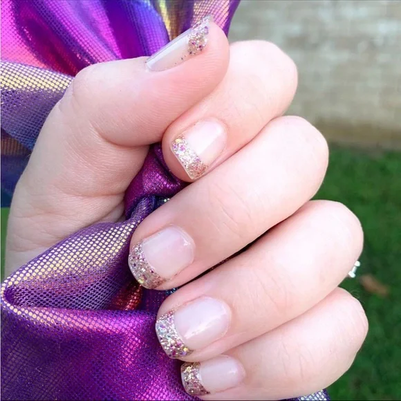 *Retired, HTF* Color Street: Tokyo Twinkle | French Rose Gold Metallic Pink - Picture 2 of 11